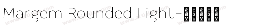 Margem Rounded Light字体转换